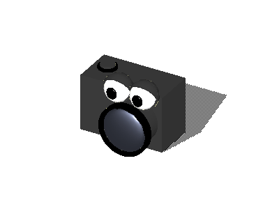 Animated camera mascot